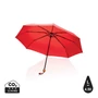 Kép 1/7 - 20,5"-es Impact AWARE™ RPET mini bambusz esernyő 190T piros  