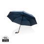 Kép 1/7 - 20,5"-es Impact AWARE™ RPET mini bambusz esernyő 190T sötétkék  