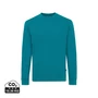 Kép 1/13 - Iqoniq Zion újrahaszn. pamut pulóver kerek nyakkivágással verdigris XS Unisex