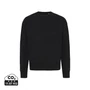 Kép 1/16 - Iqoniq Kruger relaxed újrah. pamut pulóver kerek nyakkivágás fekete XXXL Unisex
