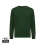 Kép 1/11 - Iqoniq Etosha könnyű újrah. pamut kerek nyakú pulóver forest green S Unisex