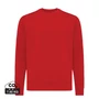 Kép 1/21 - Iqoniq Etosha könnyű újrah. pamut kerek nyakú pulóver piros XXXL Unisex
