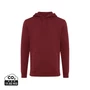 Kép 1/19 - Iqoniq Jasper újrahasznosított pamut kapucnis pulóver bordó vörös XXXL Unisex