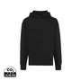 Kép 1/49 - Iqoniq Yoho relaxed újrahasznosított pamut kapucnis pulóver fekete XL Unisex