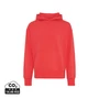 Kép 1/34 - Iqoniq Yoho relaxed újrahasznosított pamut kapucnis pulóver luscious red XXXL Unisex