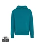 Kép 1/37 - Iqoniq Yoho relaxed újrahasznosított pamut kapucnis pulóver verdigris XS Unisex