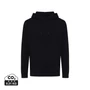 Kép 1/29 - Iqoniq Rila könnyű újrah. pamut kapucnis pulóver fekete 4XL Unisex