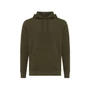 Kép 1/16 - Iqoniq Rila könnyű újrah. pamut kapucnis pulóver khaki XXS Unisex