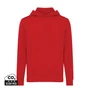 Kép 1/21 - Iqoniq Rila könnyű újrah. pamut kapucnis pulóver piros XXXL Unisex