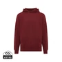Kép 1/18 - Iqoniq Yengo újrah. pamut kapucnis pulóver oldalsó zsebekkel bordó vörös XXXL Unisex