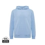 Kép 1/19 - Iqoniq Yengo újrah. pamut kapucnis pulóver oldalsó zsebekkel sky blue L Unisex