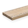 Kép 5/9 - Timberson extra vastag 30 cm-es kétoldalas bambusz vonalzó barna  