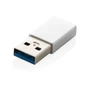 Kép 2/8 - USB adapter A típusról C típusra ezüst színű  