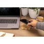 Kép 8/11 - Bambusz 10W-os vezeték nélküli töltő USB-vel barna  