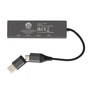 Kép 5/10 - Terra RCS újrahasznosított alumínium elosztó 3 USB porttal szürke  