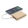 Kép 3/13 - Bambusz 5000 mAh powerbank barna  