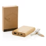 Kép 12/13 - Bambusz 5000 mAh powerbank barna  
