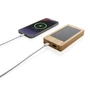Kép 3/14 - Sunwick 10.000 mAh bambusz napelemes powerbank barna  