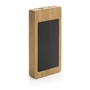 Kép 4/14 - Sunwick 10.000 mAh bambusz napelemes powerbank barna  
