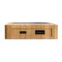 Kép 7/14 - Sunwick 10.000 mAh bambusz napelemes powerbank barna  