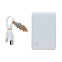 Kép 4/13 - RCS újrahasznosított műanyag 5000 mAh powerbank fehér  