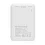 Kép 8/15 - Urban Vitamin Alameda 10 000 mAh 18W-os PD powerbank fehér  