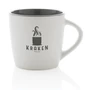 Kép 6/10 - Kerámia bögre színes belső felülettel 300 ml fehér, szürke  
