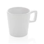 Kép 2/10 - Modern kerámia kávésbögre 300 ml fehér, fehér  