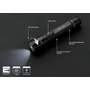Kép 10/16 - Gear X RCS újrahaszn. alumínium USB újratölthető zseblámpa fekete  