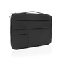Kép 2/10 - Sima PU 15.6"-es laptoptartó fogóval fekete  