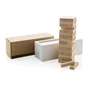 Kép 9/10 - Deluxe jenga fa torony társasjáték fehér  