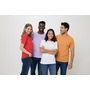 Kép 12/25 - Iqoniq Bryce újrahasznosított pamut póló sundial orange L Unisex