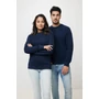 Kép 6/46 - Iqoniq Zion újrahaszn. pamut pulóver kerek nyakkivágással sötétkék 5XL Unisex