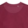Kép 8/17 - Iqoniq Zion újrahaszn. pamut pulóver kerek nyakkivágással bordó vörös XL Unisex