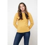 Kép 18/42 - Iqoniq Zion újrahaszn. pamut pulóver kerek nyakkivágással ochre yellow XXXL Unisex
