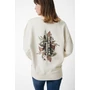 Kép 16/33 - Iqoniq Kruger relaxed újrah. pamut pulóver kerek nyakkivágás off white L Unisex