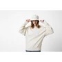 Kép 31/33 - Iqoniq Kruger relaxed újrah. pamut pulóver kerek nyakkivágás off white L Unisex