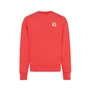 Kép 6/20 - Iqoniq Kruger relaxed újrah. pamut pulóver kerek nyakkivágás luscious red L Unisex