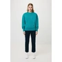 Kép 22/49 - Iqoniq Kruger relaxed újrah. pamut pulóver kerek nyakkivágás verdigris L Unisex