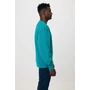 Kép 30/49 - Iqoniq Kruger relaxed újrah. pamut pulóver kerek nyakkivágás verdigris L Unisex
