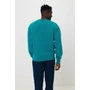 Kép 39/49 - Iqoniq Kruger relaxed újrah. pamut pulóver kerek nyakkivágás verdigris L Unisex