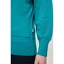 Kép 46/49 - Iqoniq Kruger relaxed újrah. pamut pulóver kerek nyakkivágás verdigris L Unisex