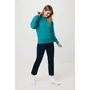 Kép 10/49 - Iqoniq Kruger relaxed újrah. pamut pulóver kerek nyakkivágás verdigris L Unisex
