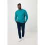Kép 12/49 - Iqoniq Kruger relaxed újrah. pamut pulóver kerek nyakkivágás verdigris L Unisex