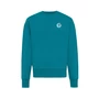 Kép 48/49 - Iqoniq Kruger relaxed újrah. pamut pulóver kerek nyakkivágás verdigris L Unisex