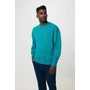 Kép 20/49 - Iqoniq Kruger relaxed újrah. pamut pulóver kerek nyakkivágás verdigris M Unisex