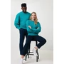 Kép 8/49 - Iqoniq Kruger relaxed újrah. pamut pulóver kerek nyakkivágás verdigris S Unisex