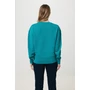 Kép 32/49 - Iqoniq Kruger relaxed újrah. pamut pulóver kerek nyakkivágás verdigris XXL Unisex