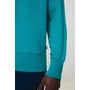 Kép 47/49 - Iqoniq Kruger relaxed újrah. pamut pulóver kerek nyakkivágás verdigris XXXL Unisex