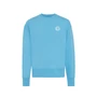 Kép 6/19 - Iqoniq Kruger relaxed újrah. pamut pulóver kerek nyakkivágás tranquil blue L Unisex